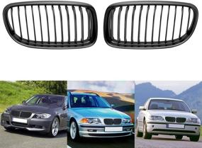 img 3 attached to 🔲 Matte Black Euro Front Kidney Grille Grill for 2009-2011 E90 E91 323i 325i 328i 330i 335i LCI Facelift - Enhanced SEO