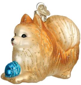 img 2 attached to 🎄 Pomeranian Glass Blown Christmas Ornaments by Old World Christmas: Perfect for Your Christmas Tree