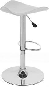 img 3 attached to Modernhome Contemporary Leather Adjustable Barstool