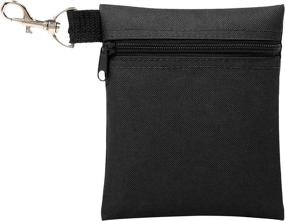 img 4 attached to 🎒 Premium Golf Tee Pouch: Shop the BuyAgain 5.62 X 6.87 Inch Zipper Golf Tee/Ball Pouch Bag with Metal Lobster Claw Clip