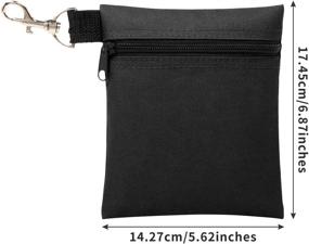 img 3 attached to 🎒 Premium Golf Tee Pouch: Shop the BuyAgain 5.62 X 6.87 Inch Zipper Golf Tee/Ball Pouch Bag with Metal Lobster Claw Clip