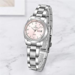 img 1 attached to 🎁 Stylish Women's Fashion Watch: Small Face, Waterproof, Date Function, Stainless Steel Strap - Perfect Gift for Christmas, Birthday, Valentine's Day