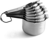 🥄 spring chef - stainless steel measuring cups, kitchen tools with clear markings for accurate measurement of dry or liquid ingredients, set of 7 logo