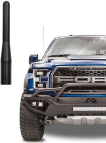 img 4 attached to Black 3.6 Inch AM FM Radio Short Antenna for Ford F-Series: Enhance Reception in Ford F-150, F-250, F-350, F-450 Pickups (1999-2021) - T6061 Solid Aluminum Antenna