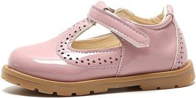 img 3 attached to PPXID Girls' British T-Bar Oxford Shoes - Princess Mary Jane Flats for Toddlers