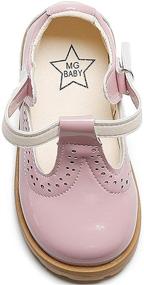 img 1 attached to PPXID Girls' British T-Bar Oxford Shoes - Princess Mary Jane Flats for Toddlers