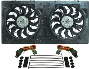 img 1 attached to 🔥 Enhanced Performance Dual Radiator Fan - Derale 16934