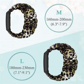 img 2 attached to ShuYo Scrunchies Bands Compatible For Charge 3 Bands And Charge 4 Bands For Women Girls Wearable Technology