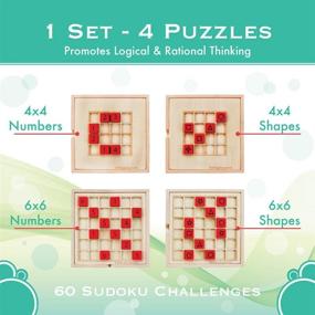 img 3 attached to 🧩 Sudoku Wooden Brain Teasers