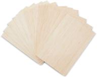 🔨 crafting supplies: set of 12 unfinished wood rectangles (4 x 6 inches) for diy projects logo