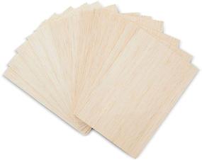 img 4 attached to 🔨 Crafting Supplies: Set of 12 Unfinished Wood Rectangles (4 x 6 inches) for DIY Projects