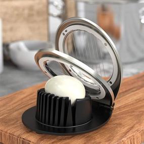 img 1 attached to 🍓 Egg Slicer and Strawberry Fruit Garnish Cutter - BIBURY Heavy Duty Stainless Steel Wire with 3 Slicing Styles