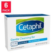 discover the best deal: cetaphil gentle cleansing bar (6 pack) for dry/sensitive skin logo