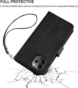 img 1 attached to Bocasal Leather Kickstand Shockproof Protective Cell Phones & Accessories