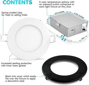 img 2 attached to Luxrite Recessed Options Dimmable Lights Industrial Electrical for Lighting Components