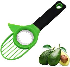 img 3 attached to 🥑 Avocado Slicer Splitter Cutter 3 in 1 Tool: Ultimate Guacamole Maker with Comfort-Grip Handle, Multifunctional Seed Remover and Fruit Peeler - Kitchen Tools Green