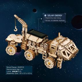 img 2 attached to 🧩 ROKR Wooden Puzzle Solar Project: Engaging DIY Solar-Powered Creation Kit