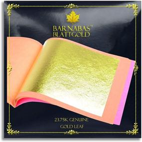 img 4 attached to Genuine Gold Leaf Sheets 23 75K Crafting for Craft Supplies