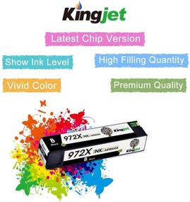 img 3 attached to 🖨️ Kingjet-Compatible Ink Cartridge Replacement for HP 972X 972 X - Works with PageWide Pro 477dw 377dw 477dn 577dw 377dn 577z 452dn 452dw 552dw P55250dw P57750dw - 1 Black