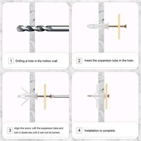 img 2 attached to 🪚 Self Drilling Drywall Anchor Set with Anchors