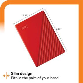 img 2 attached to 🔴 WD 2TB My Passport Portable External Hard Drive HDD - USB 3.0, USB 2.0 Compatible (Red)