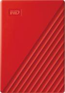 🔴 wd 2tb my passport portable external hard drive hdd - usb 3.0, usb 2.0 compatible (red) logo