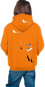 img 1 attached to NiuKom Orange Hoodies Sweatshirt Pullover
