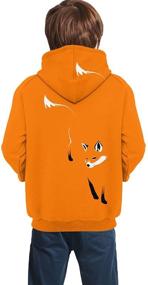 img 3 attached to NiuKom Orange Hoodies Sweatshirt Pullover
