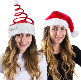 img 1 attached to 🎄 Fun and Festive Tigerdoe Christmas Hats - Capture Memorable Moments with 5 Pack Holiday Photo Booth Props - Santa Hat, Elf Hat, and more - Must-have Xmas Party Supplies!