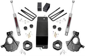 img 4 attached to 🚗 Premium Rough Country 3.5&#34; N3 Lift Kit for 2014-2018 Chevy Silverado & GMC Sierra 4WD 1500-12130