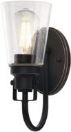 🏮 enhance your décor with the westinghouse lighting 6574500 ashton indoor wall fixture - elegant oil rubbed bronze finish, highlights, and clear seeded glass логотип