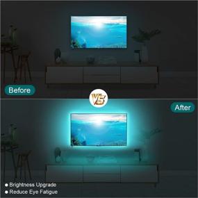 img 1 attached to 🎉 Gracerg LED Strip Lights for 32-65in TV Backlight Kit, PC Monitors, Bedroom, Gaming Room, Home Theatre Atmosphere Lighting