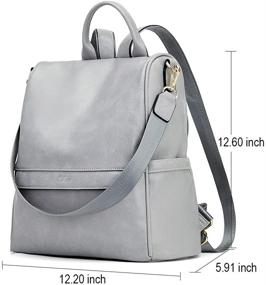 img 1 attached to CLUCI Convertible Shoulder Backpack: Stylish Designer Handbags, Wallets & Satchels for Women