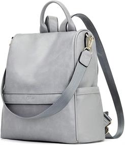 img 4 attached to CLUCI Convertible Shoulder Backpack: Stylish Designer Handbags, Wallets & Satchels for Women