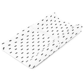 img 1 attached to 👶 Premium Baby Changing Pad Covers 4 Pack – Gender-Neutral Pure Cotton Changing Pad Cover Set – Easy-to-Clean Black and White Diaper Changing Pad Cover Sheets