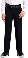 👖 haggar big boy's youth regular 8-20 premium wrinkle-free khaki pant logo