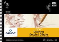 🎨 canson artist series cream drawing pad 18x24 - top wire bound, high-quality paper, 24 sheets - 100510976 logo