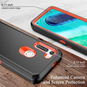 img 1 attached to Ultimate Protection: Heavy Duty Shockproof Moto G Fast Case with Belt Clip and Kickstand