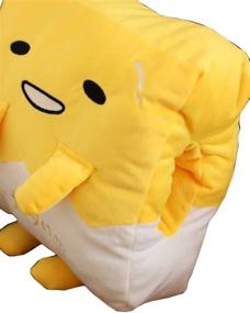 img 3 attached to 🐣 Cute Gudetama Pillow Blanket Hand Warmer Sets - Decorative Throw Pillow for Home Office Sofa - Stuffed Toys Back Cushion for Gifts (Square)