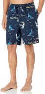 🌙 nautica woven sleep short: stylish french men's loungewear for optimal comfort logo