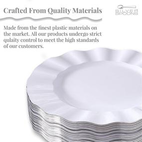 img 1 attached to DISPOSABLE PLATES Plastic Dishes Elegant Food Service Equipment & Supplies
