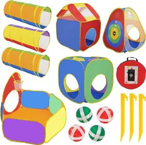 img 1 attached to 🌈 Ultimate Fun Galore with the Piece Kids Ball Play Tunnel!