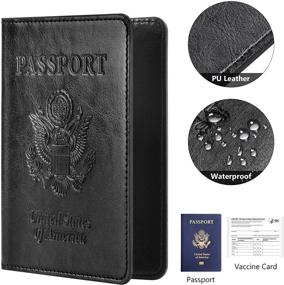 img 1 attached to 🛂 Passport Vaccine Holder: Travel in Style with this Passport Cover and Accessory