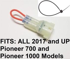 img 1 attached to 🪂 Seat Belt Bypass Connector: Honda Pioneer 700-2, 700-4, 1000-3, 1000-5 - Over Ride Switch Plug for All Models - 2017 and Newer - 2020, 2021, 2022 Accessories