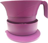 efficient paperlesskitchen meat strainer set - heat resistant plastic colander for easy straining of 🍴 ground beef grease, pasta, vegetables & jellies - serves up to 3lbs - 3 pcs set (purple) logo