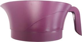 img 2 attached to Efficient PaperlessKitchen Meat Strainer Set - Heat Resistant Plastic Colander for Easy Straining of 🍴 Ground Beef Grease, Pasta, Vegetables & Jellies - Serves Up to 3lbs - 3 Pcs Set (Purple)