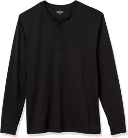 img 4 attached to Optimized Standard Cotton Long Sleeve Heather Men's Clothing and Shirts by Goodthreads