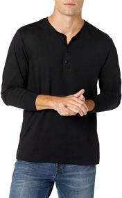 img 3 attached to Optimized Standard Cotton Long Sleeve Heather Men's Clothing and Shirts by Goodthreads