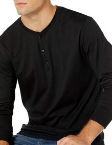 img 1 attached to Optimized Standard Cotton Long Sleeve Heather Men's Clothing and Shirts by Goodthreads