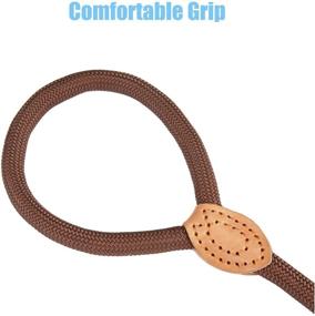 img 1 attached to 🐶 YUDOTE Dog Slip Rope Leash: Durable Braided Training Lead for Medium, Large, and Small Dogs - 4 FT No Pull Heavy Duty Leashes